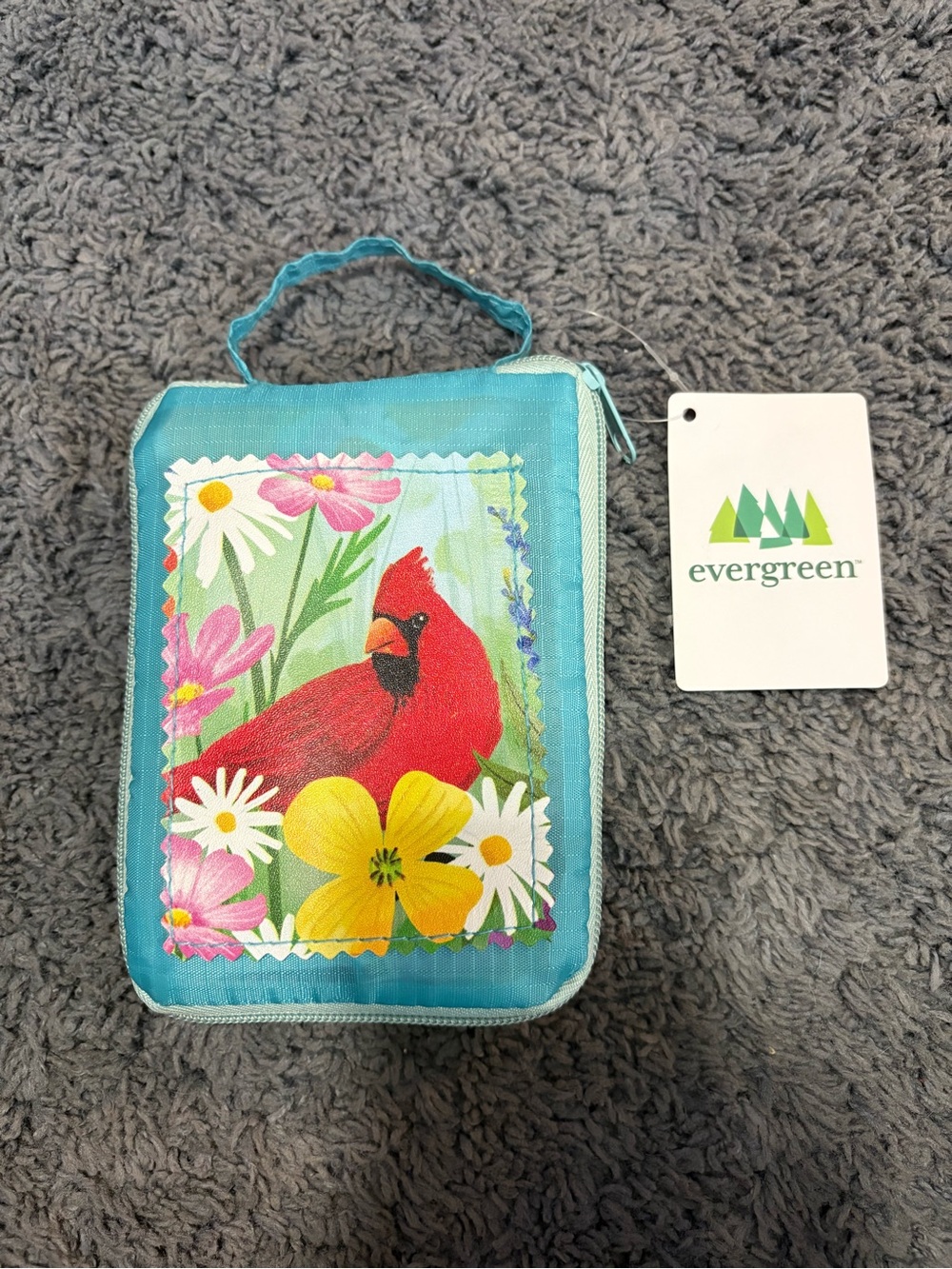 NWT Evergreen Feathered Trio Compact Tote Bag